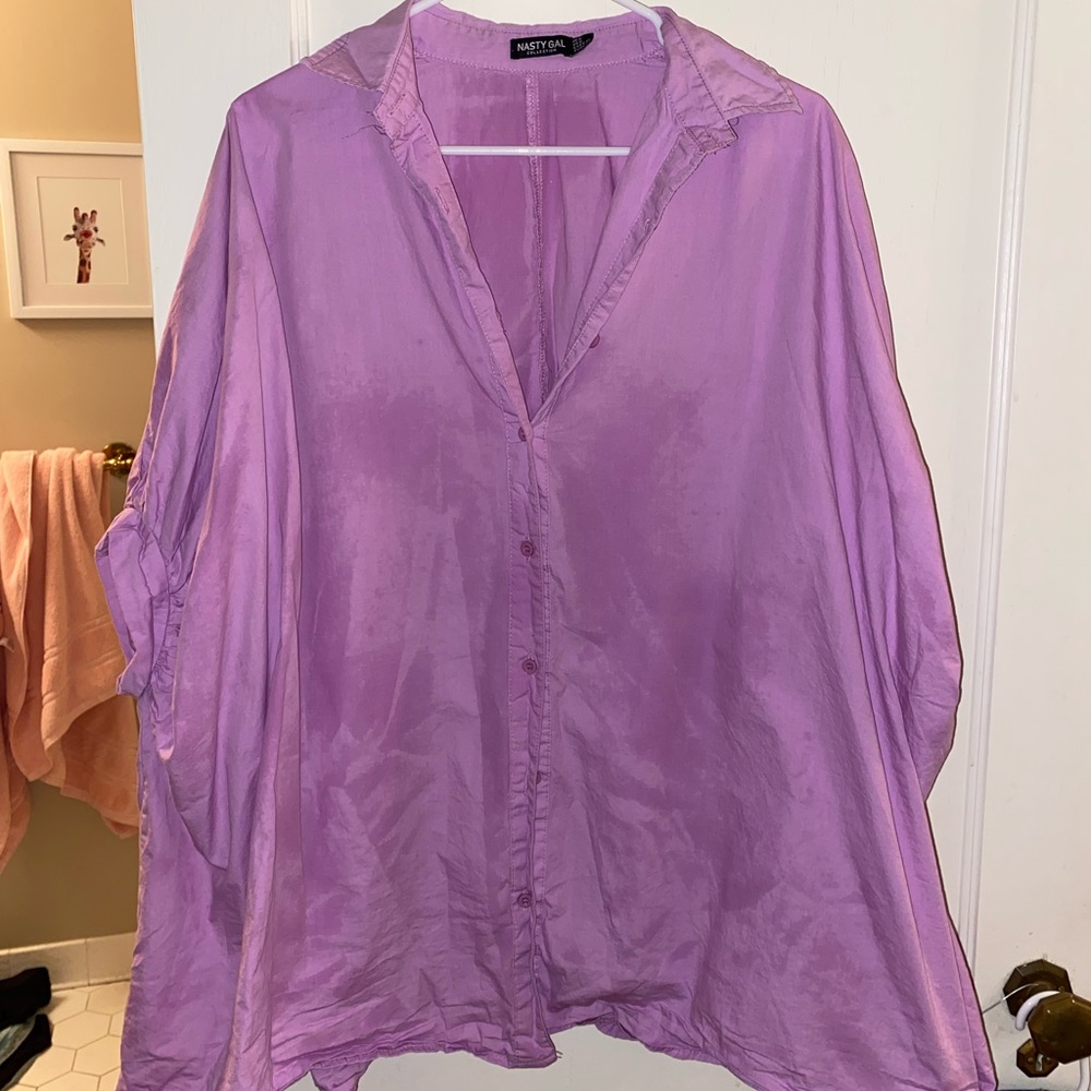 Purple Nasty Gal shirt dress